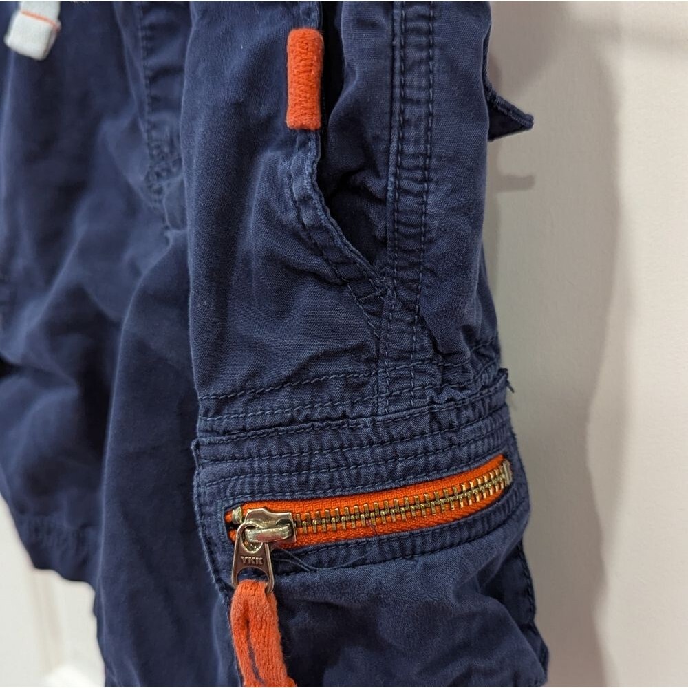 Hanna Andersson Climber Cargos Navy Blue Shorts Kids Child Toddler Boy Size 90 3 - Picture 5 of 8